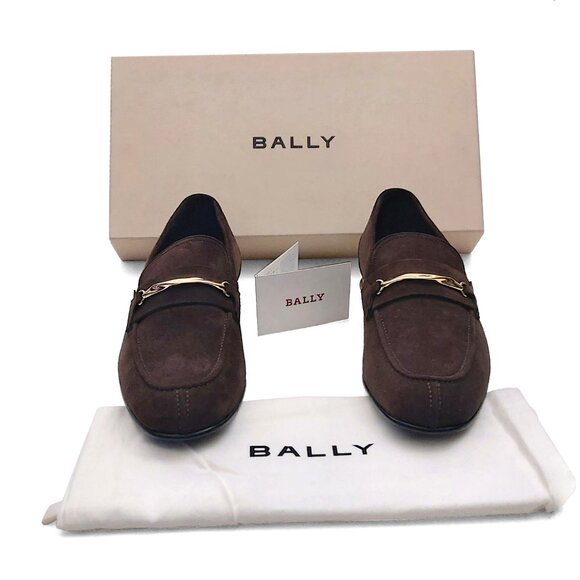 Bally Genos Brown New Samantha 50 Goat Suede Loafers US 10 (0536) main image 4